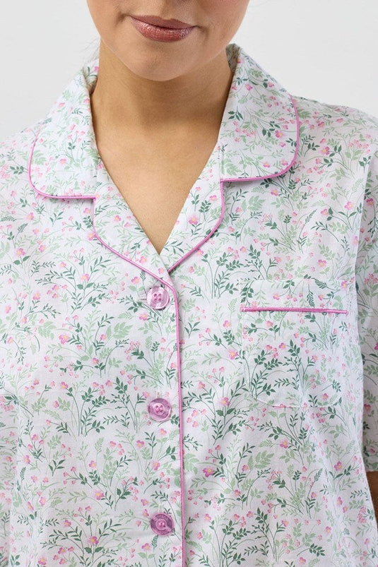 Schrank Womens Pansies Short Pyjama Set - Pink
