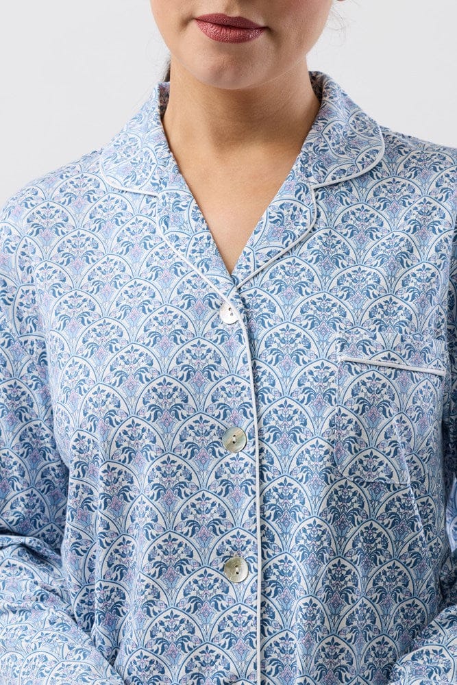 Load image into Gallery viewer, Schrank Womens Oriental PJ Set - Teal
