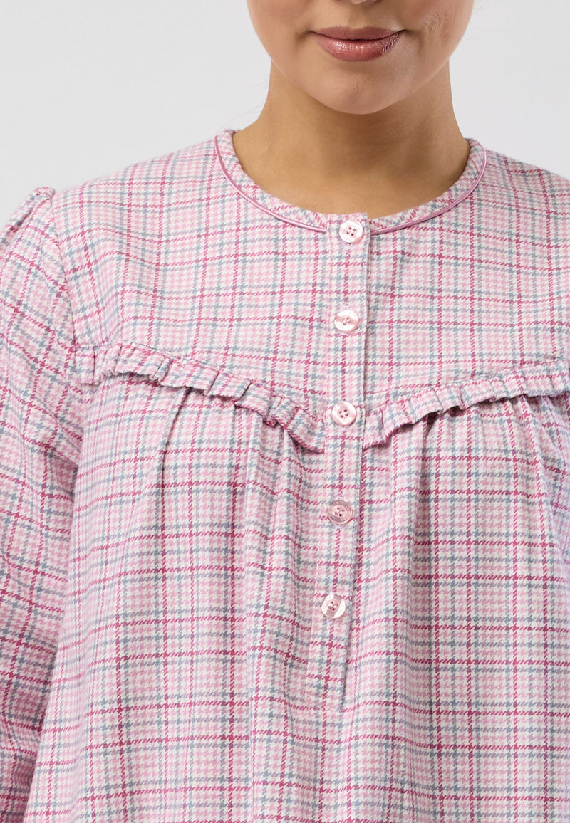 Load image into Gallery viewer, Schrank Womens Houndstooth Nightie - Mid Length
