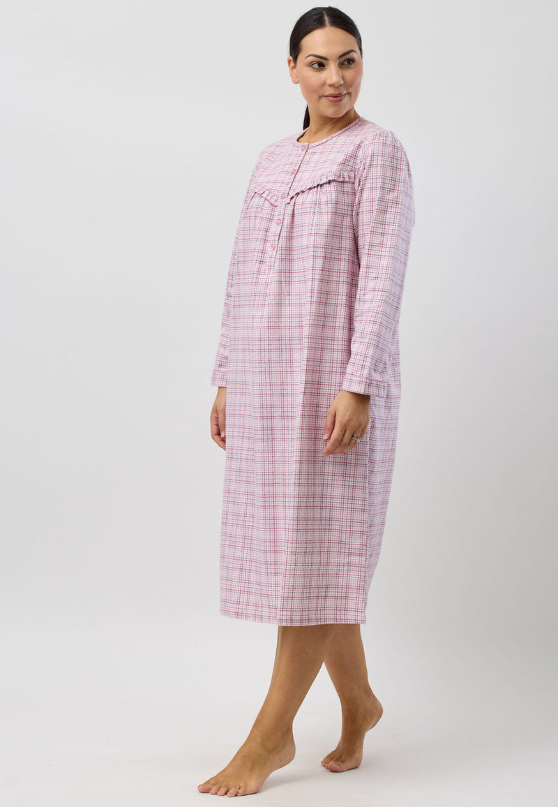 Load image into Gallery viewer, Schrank Womens Houndstooth Nightie - Mid Length

