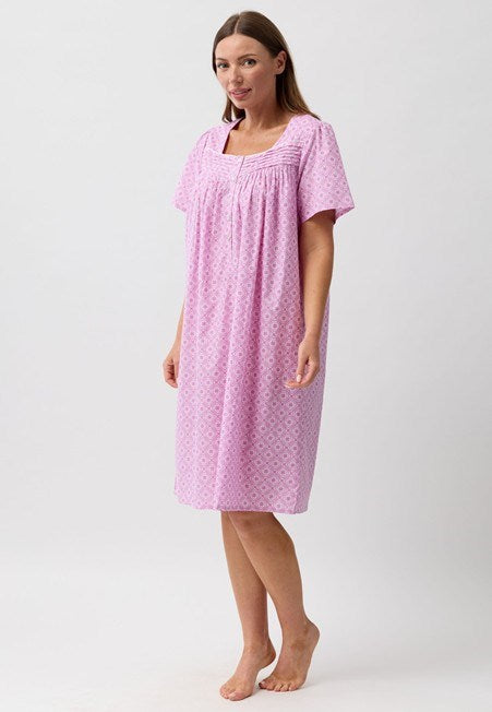 Schrank Womens Morocco Short Sleeve Nightie - Pink