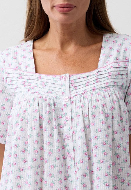 Load image into Gallery viewer, Schrank Womens Rosebud Short Sleeve Nightie - Pink
