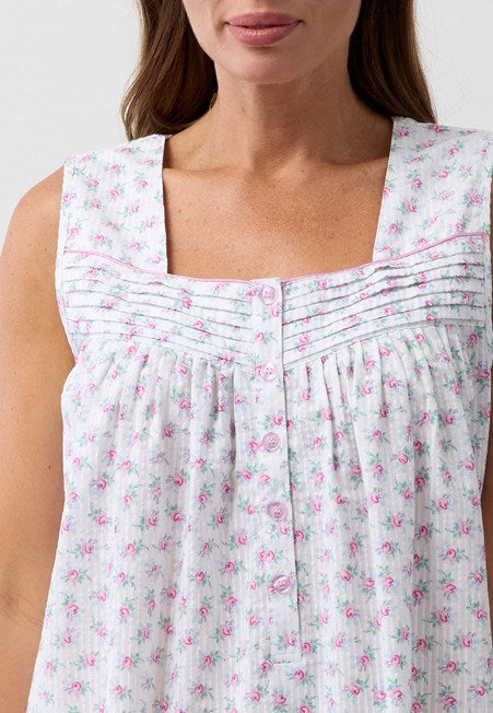 Load image into Gallery viewer, Schrank Womens Rosebud Sleeveless Nightie - Pink
