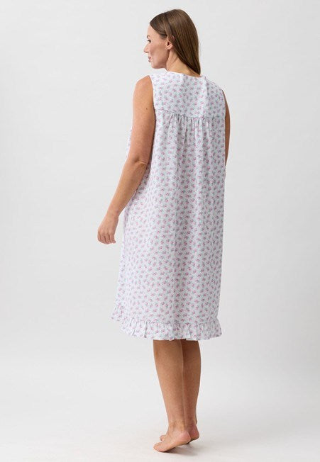 Schrank Womens Rosebud Sleeveless Nightie - Pink