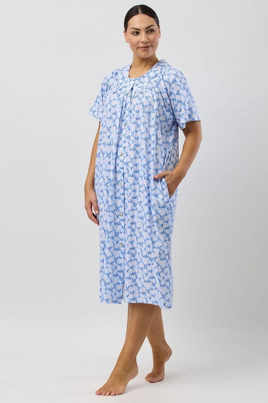 Schrank Womens Daisies Brunch Coat - Blue