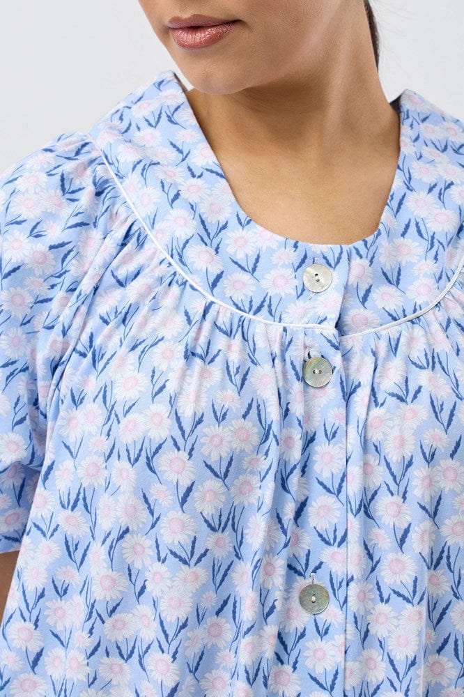 Load image into Gallery viewer, Schrank Womens Daisies Brunch Coat - Blue
