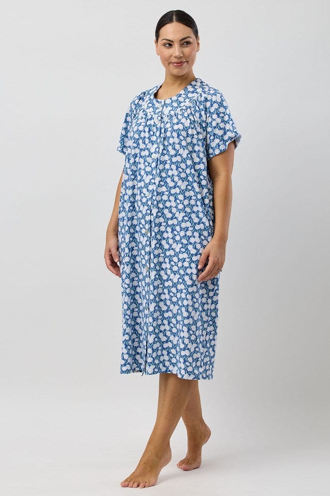 Load image into Gallery viewer, Schrank Womens Daisies Brunch Coat - Denim
