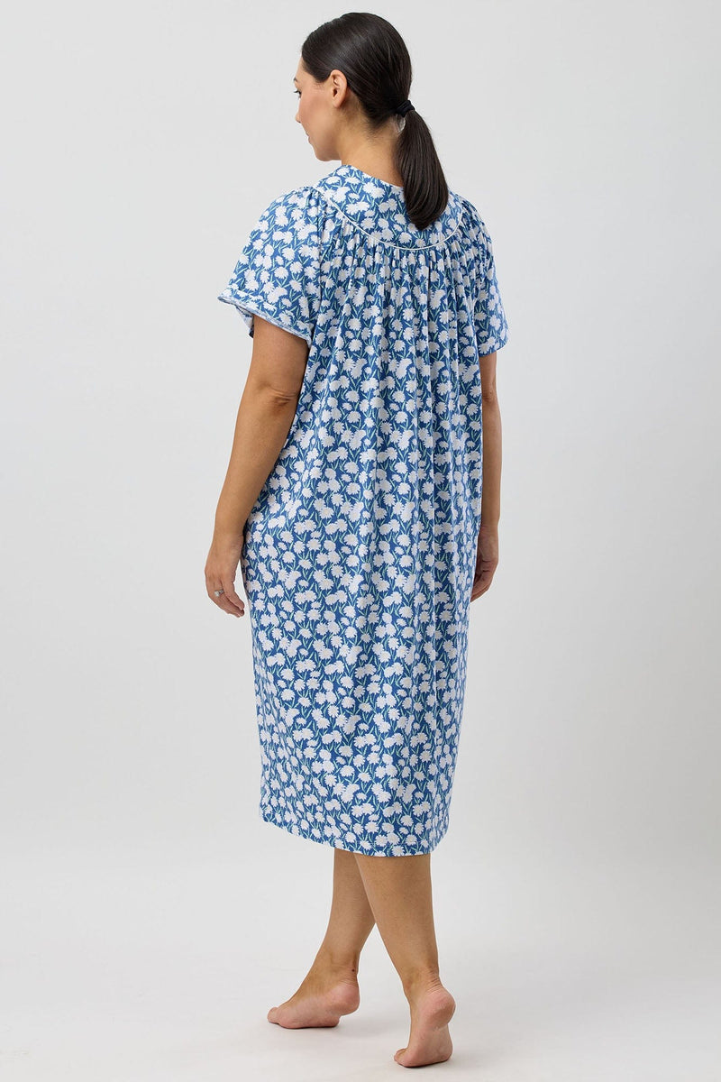 Load image into Gallery viewer, Schrank Womens Daisies Brunch Coat - Denim
