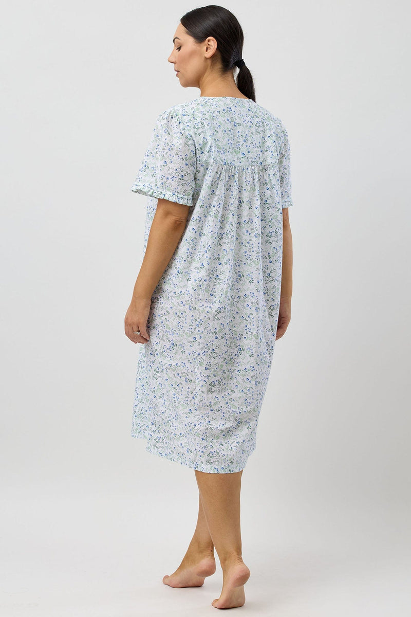 Load image into Gallery viewer, Schrank Womens Pansies Brunch Coat - Blue
