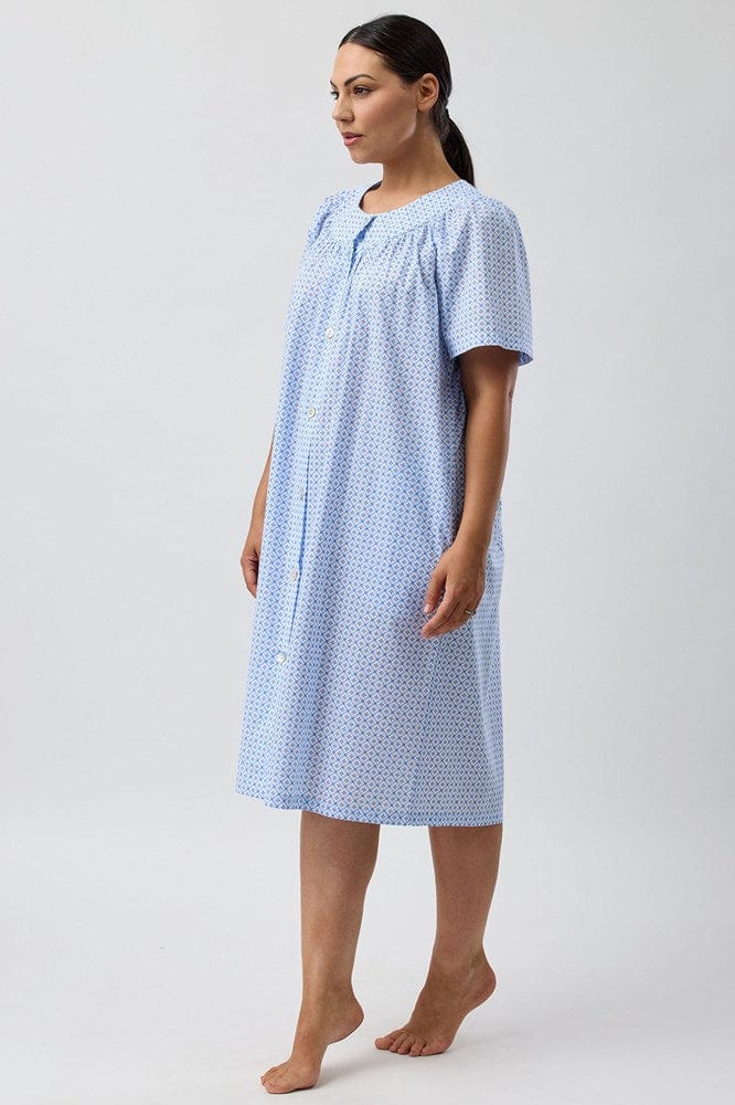 Load image into Gallery viewer, Schrank Womens Geo Brunch Coat - Blue
