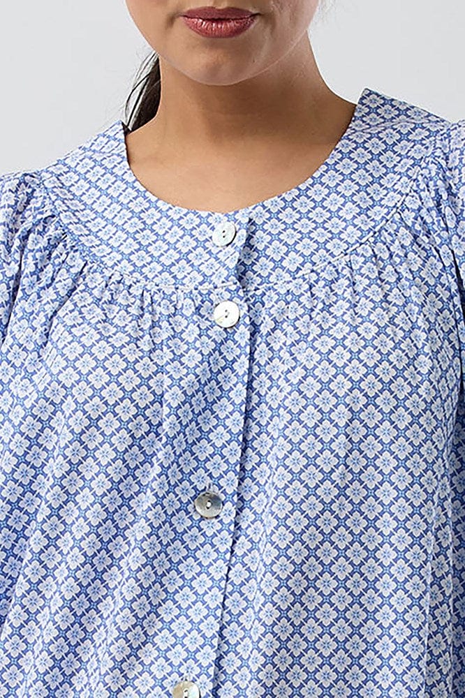 Load image into Gallery viewer, Schrank Womens Geo Brunch Coat - Denim
