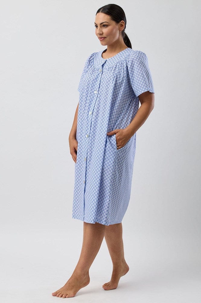 Load image into Gallery viewer, Schrank Womens Geo Brunch Coat - Denim
