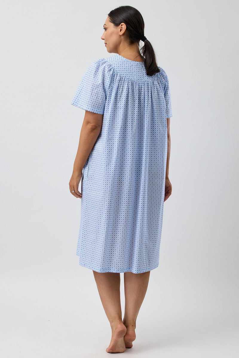 Load image into Gallery viewer, Schrank Womens Geo Brunch Coat - Blue
