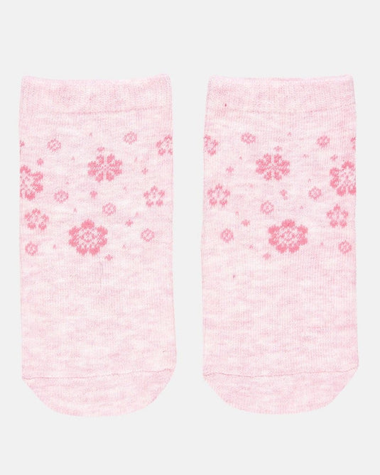 Toshi Baby Organic Socks Ankle Jacquard Fleur