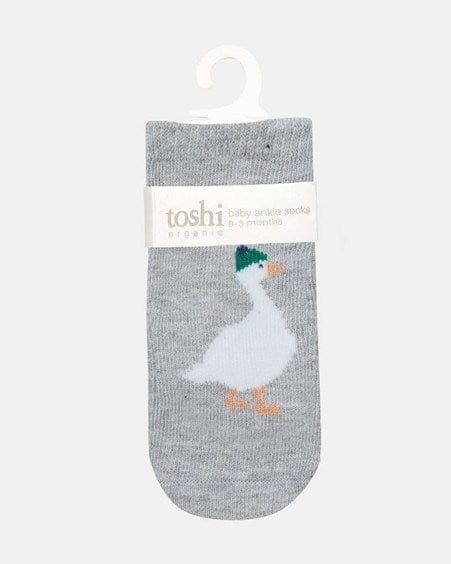 Toshi Baby Organic Socks Ankle Jacquard - Lucie Goosie
