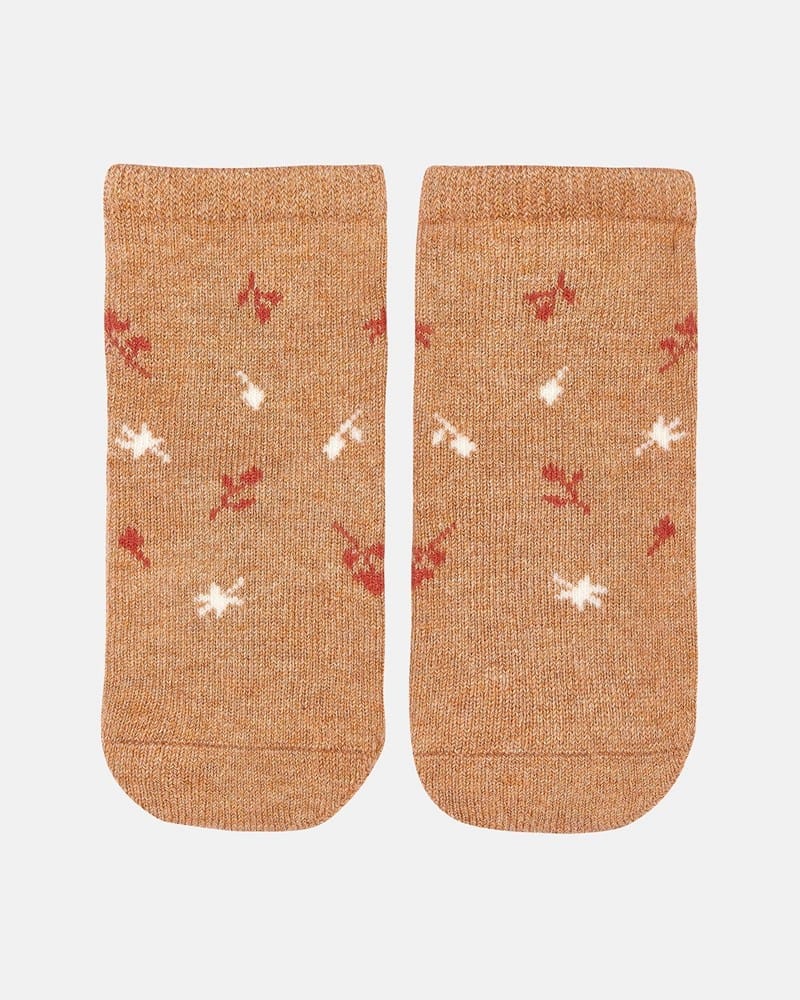 Load image into Gallery viewer, Toshi Organic Socks Ankle Jacquard Maple Leaves
