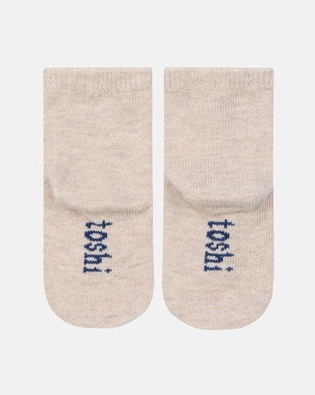 Toshi Baby Organic Socks Ankle Jacquard - Puppy Dog