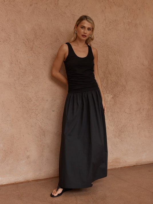 Sass Womens Harris Ruched Dress - Black