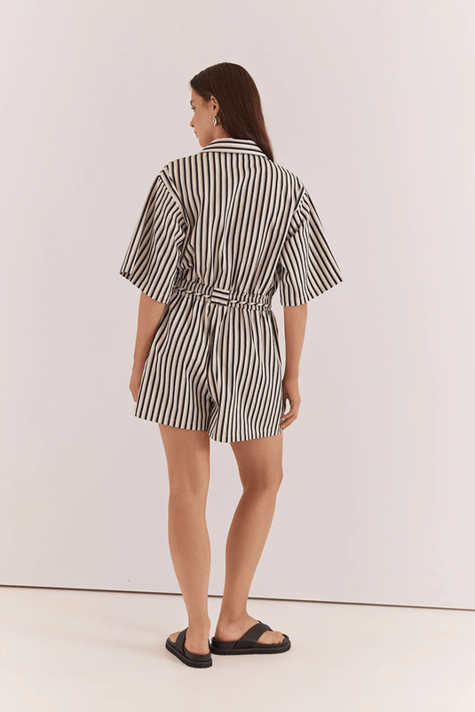 Sass Womens Ingrid Tie Waist Playsuit