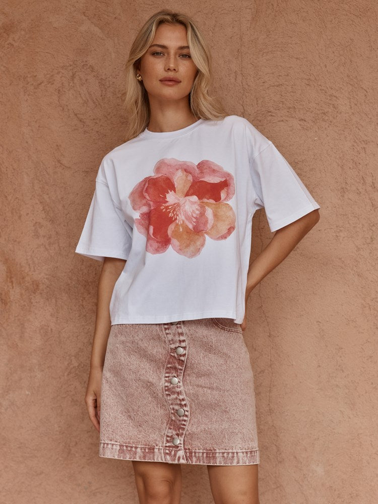 Load image into Gallery viewer, Sass Womens Salore Printed Tee - Peony Print
