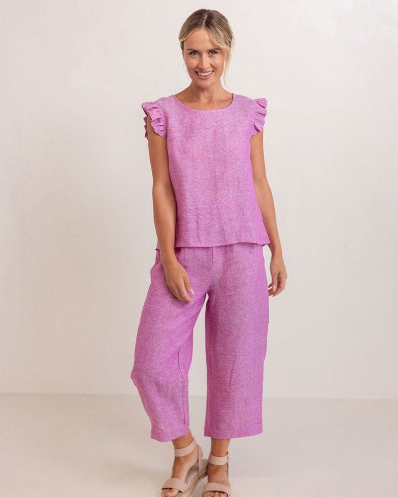 Load image into Gallery viewer, See Saw Womens Linen Elastic Waist Pant

