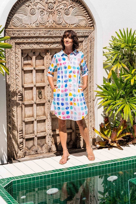 See Saw Womens Linen Visc Shirtmaker