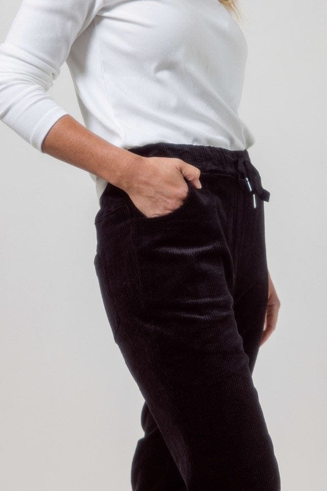 Load image into Gallery viewer, See Saw Womens Cord Elastane Jogger - Black
