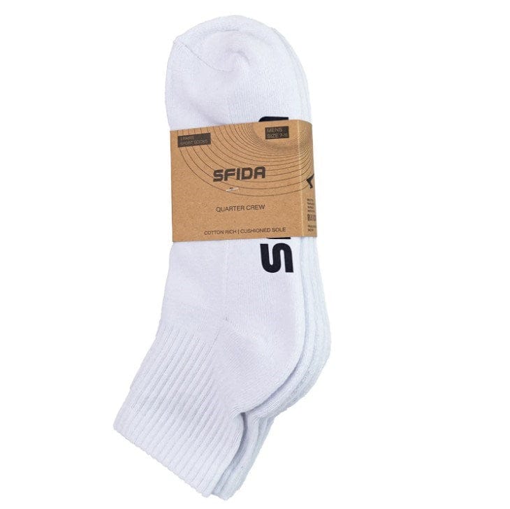 Load image into Gallery viewer, Sfida Mens Quarter Crew Socks - 3 Pair Pack
