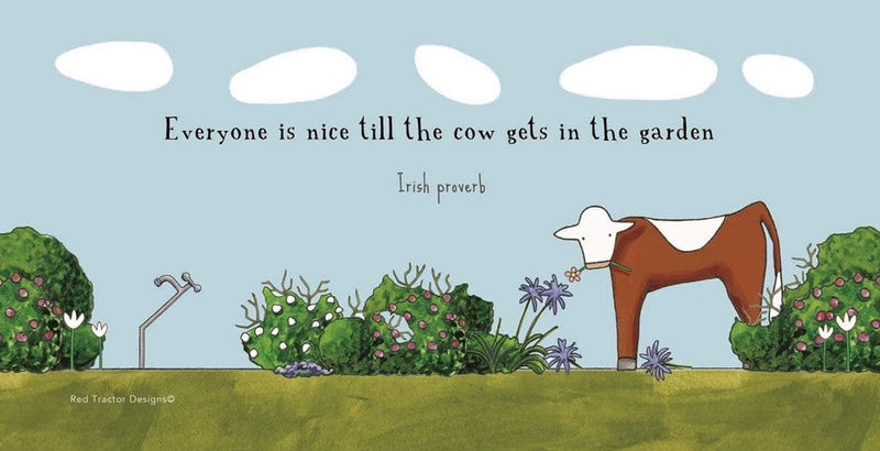 Load image into Gallery viewer, Red Tractor Designs "Cow in the Garden"Stubby Holder
