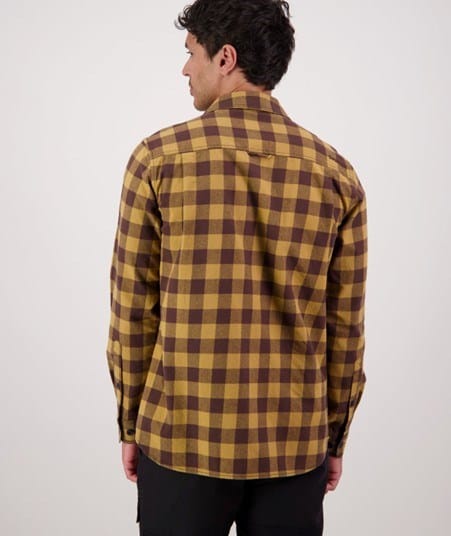 Load image into Gallery viewer, Swanndri Mens Taranaki Tailor Shirt - Espresso/Cashew
