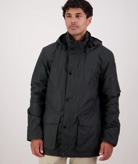 Swanndri Mens Evans Flat V2 Oilskin Jacket