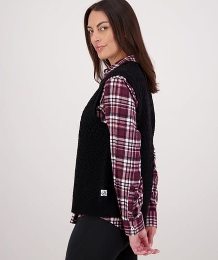 Swanndri Womens Amberley Knit Vest - Black