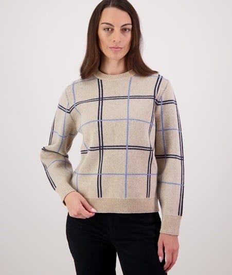 Swanndri Womens Yasmin Check Knit