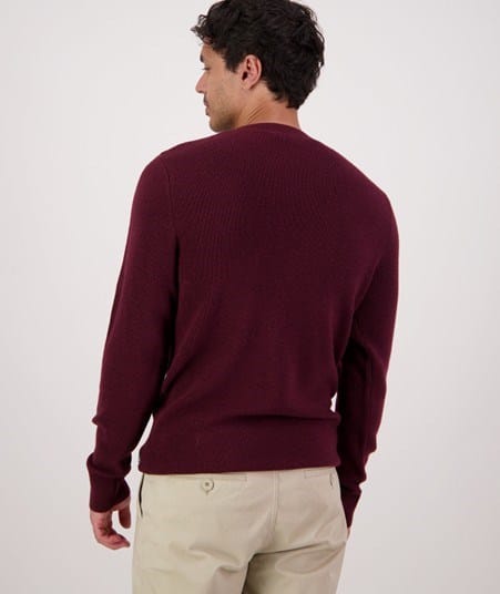 Load image into Gallery viewer, Swanndri Mens Otahu River V3 Crew Neck Merino - Shiraz
