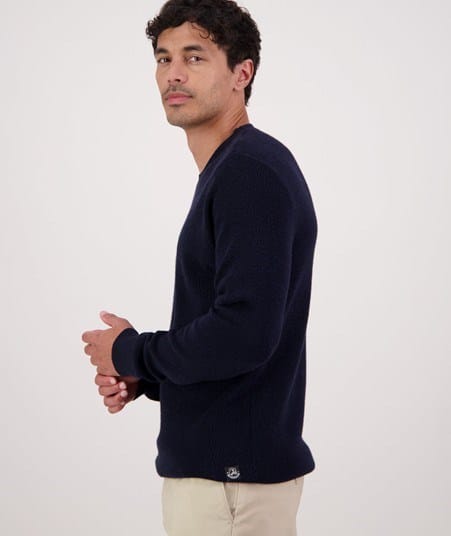 Load image into Gallery viewer, Swanndri Mens Otahu River V3 Crew Neck Merino - Navy
