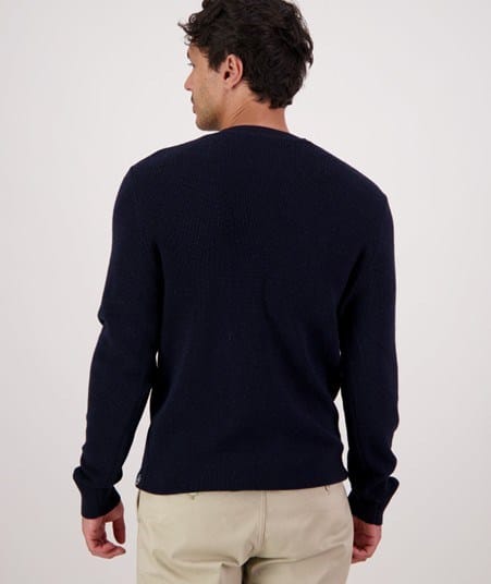 Load image into Gallery viewer, Swanndri Mens Otahu River V3 Crew Neck Merino - Navy
