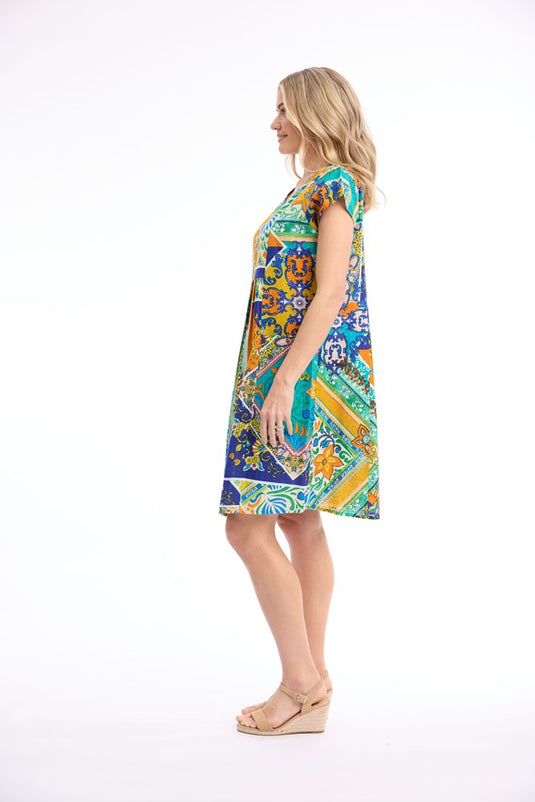 Orientique Womens Saint Roch Dress Bib Pockets