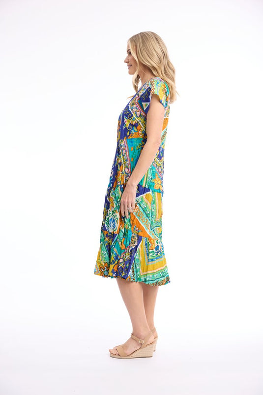 Orientique Womens Saint Roch Dress Bias Pockets