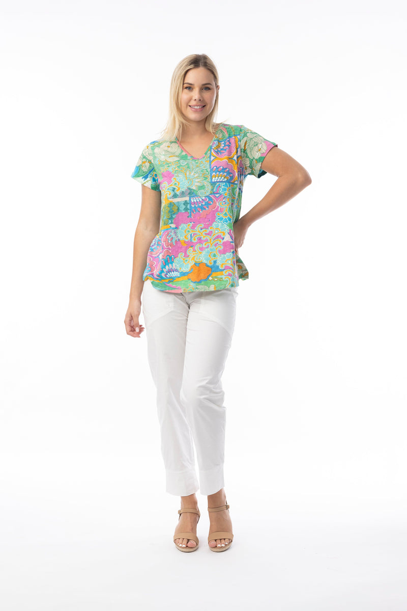 Load image into Gallery viewer, Orientique Womens Santa Cruz Top Contemporary
