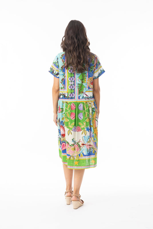 Orientique Womens Sante Fe Dress Boxy