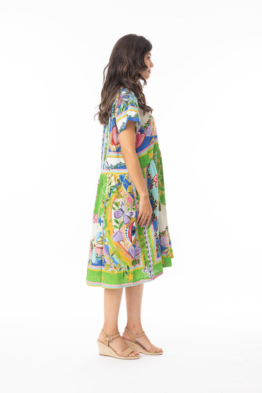 Orientique Womens Sante Fe Dress Boxy