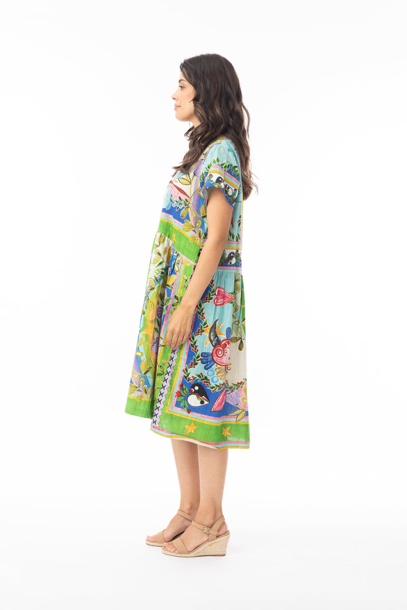 Load image into Gallery viewer, Orientique Womens Sante Fe Dress Boxy
