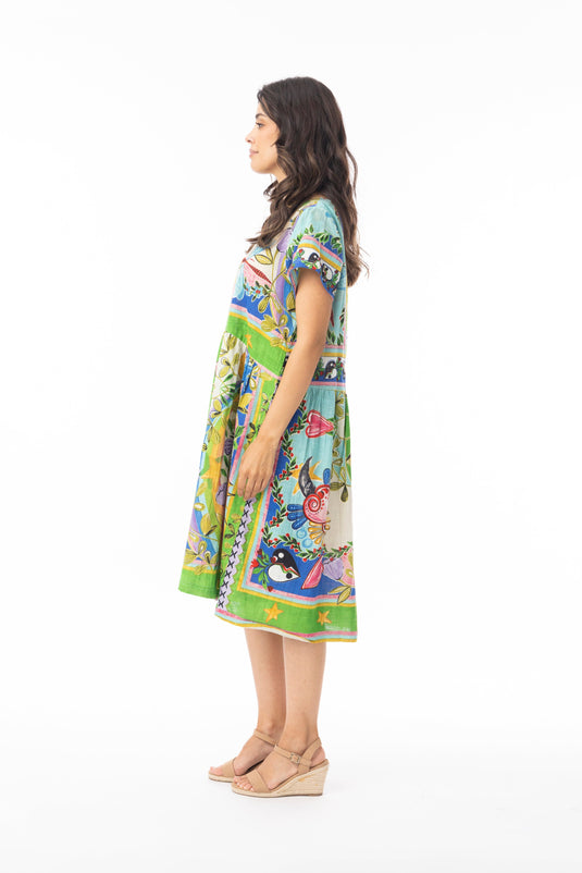 Orientique Womens Sante Fe Dress Boxy