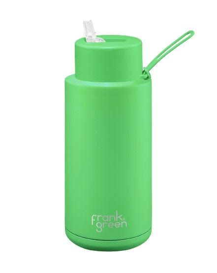 Frank Green 34oz Neon Ceramic Reusable Bottle - Neon Green