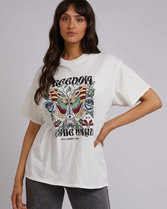 Allabouteve Womens In The Wind Oversized Tee