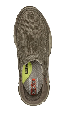 Load image into Gallery viewer, Skechers Mens Respected Holmgren Wide - Taupe

