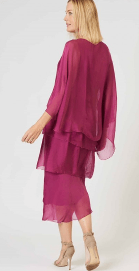 Load image into Gallery viewer, La Strada Womens Benito Silk Layer Dress
