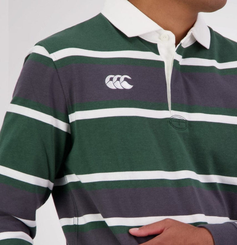 Load image into Gallery viewer, Canterbury Mens Yarn Dye Stripe Long Sleeve Rugby
