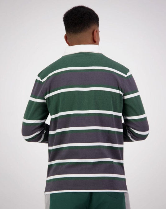 Canterbury Mens Yarn Dye Stripe Long Sleeve Rugby