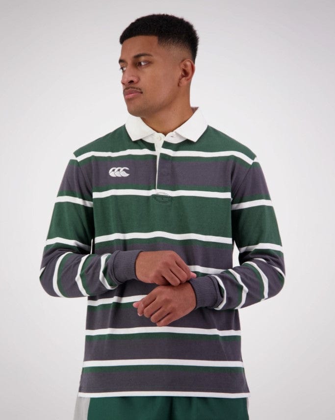 Load image into Gallery viewer, Canterbury Mens Yarn Dye Stripe Long Sleeve Rugby
